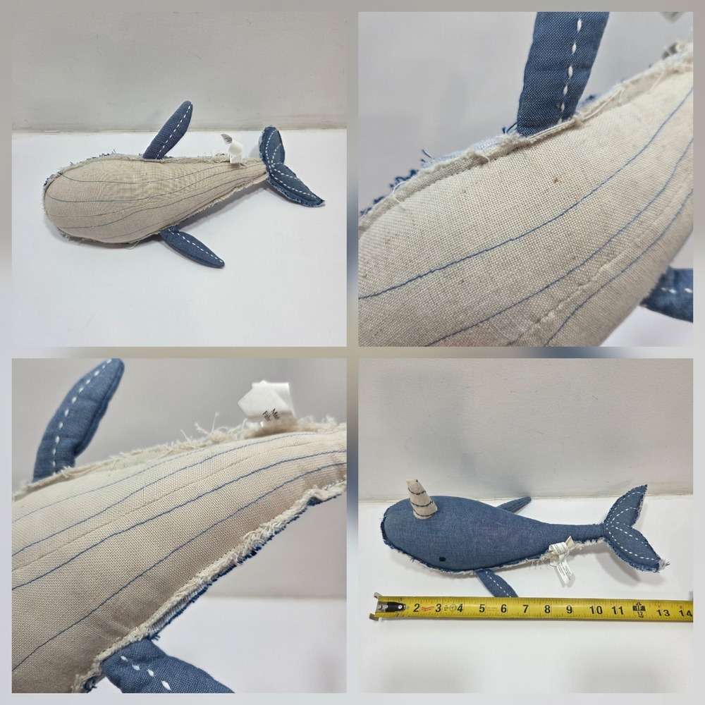 Crane Baby Narwhal Plush Stuffed Animal Toy - Picture 8 of 8